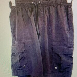 Men's Black Cargo Shorts